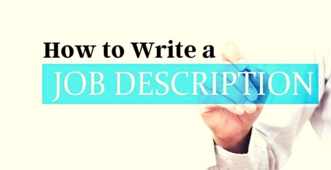 How to Write a Job Description