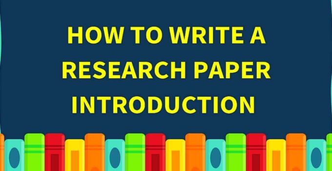 How to Write Introduction in Research Paper